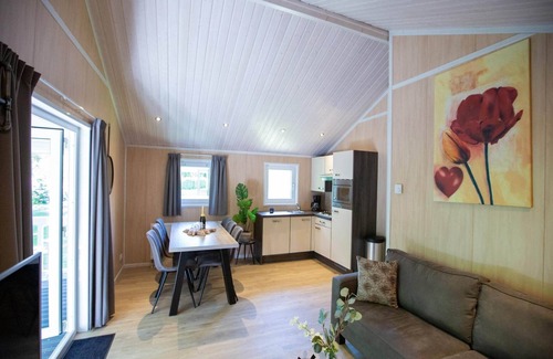 Oirschot Chalet De Esquí | Lodge en Brabante con terraza cubierta