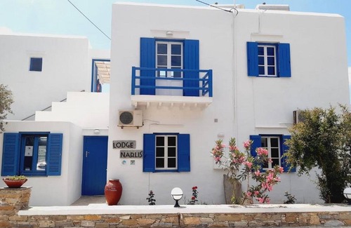 Platis Gialos Apartamento | Lodge Narlis - Erato Room - Next to the beach with sea view