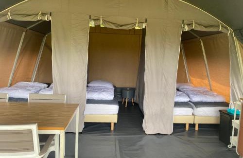 Nistelrode Otro | Lodge tent hondje met privé sanitair