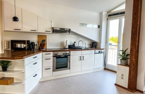 Prien am Chiemsee Apartamento | Loft apartement in the heart of Prien am Chiemsee * SmartTV * Washer-dryer*100m²