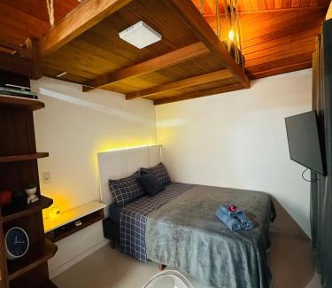 Bela Vista Apartamento | Loft encantador D - 8 km de Floripa