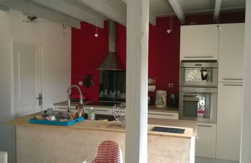 Rilly-sur-Vienne Casa | LOFT EN TOURAINE independiente de 70 m² para 4 personas en patio cerrado, visto desde