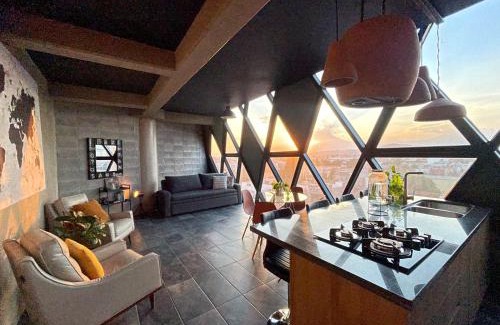 Cholula Apartamento | Loft industrial vista a los volcanes