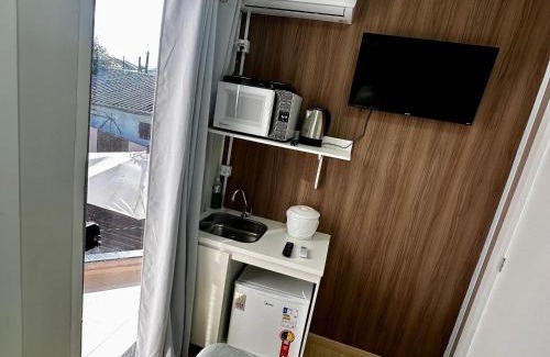 Esplanada Apartamento | Loft Lux SM 10 (Smart TV, Ar condicionado, Cozinha)