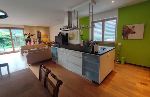 Lustenau Apartamento | Loft mit Kamin und Whirlpool
