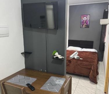 Sao Jose Apartamento | Loft Mobiliado com Cama de Casal e Solteiro