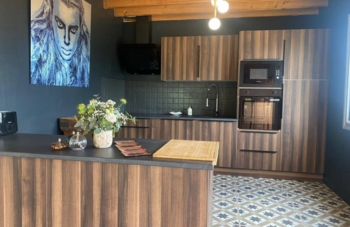 Jullouville Apartamento | Loft-Moderno-Baño en la habitacion-Vista al Jardín