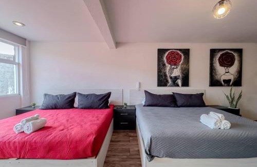 Morelia Apartamento | Loft moderno con dos camas king en Zona Boulevard