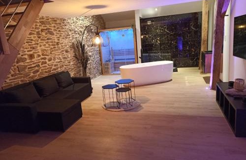 Basse-Bodeux Apartamento | Loft noir (baignoire balnéo et sauna)