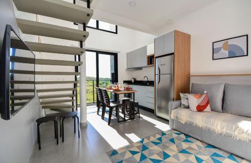 Lagoa Pequena Apartamento | Loft para 4 pessoas - Haleiwa Novo Campeche-SDI017