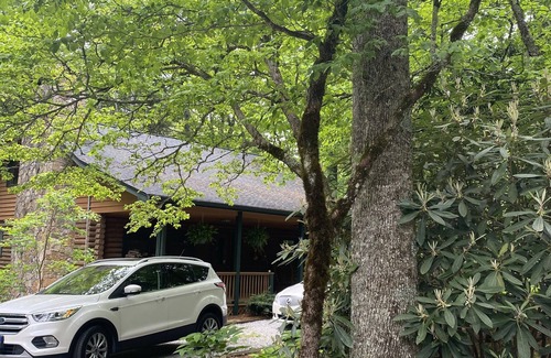 Highlands Hills Cabina | Log Cabin, Fireplace & pit, minutes to Highlands Main Street