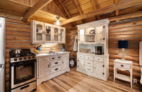 Rudy Cabina | Log cabin on 100 acres-Kitchen-wifi-The Velvet Rooster