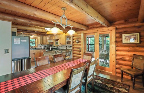 St Germain Casa | Log Cabin on Lake on 3 Acres of Total Seclusion
