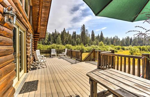 McCloud Casa | Log Home on 60 Private Acres By Mt Shasta Ski Park