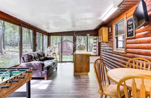 Long Pond Casa | Long Pond Log Cabin with Hot Tub Soaks and Outdoor Fun