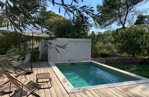 Quartier des Espesses Casa | Loumaset-agréable petite maison-garrigues de Nîmes