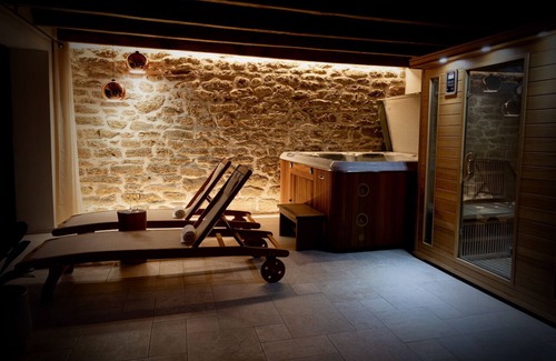 Bieuzy Cabaña | Gîte-Romántico-Bañera de hidromasaje-Vista al campo