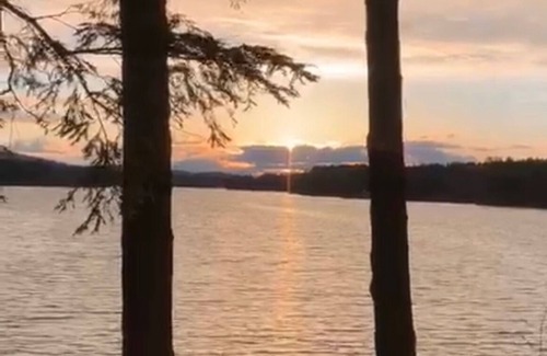 Sanbornville Cabaña | Lovell Lake Camp con 200 'frente al mar privado