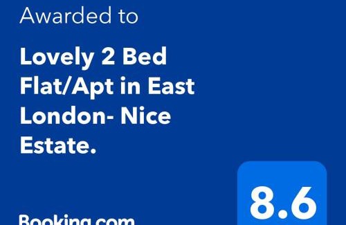 River Apartamento | Lovely 2 Bed Flat/Apt in East London- Nice Estate.