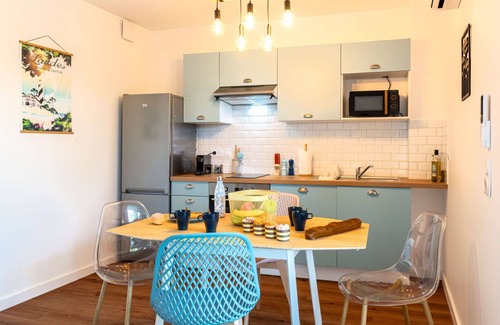 Lit-et-Mixe Apartamento | Hermoso apartamento para 4 personas con WIFI, A/C, TV, balcón, mascotas permitida y aparcamiento