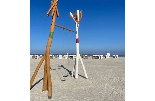 Norddeich Apartamento | Bonito apartamento para 6 personas con WIFI, TV, patio, mascotas permitida y aparcamiento