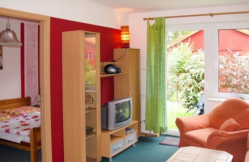 Dobin am See Casa | Bonito apartamento en villa para 4 personas con WIFI, TV, patio, mascotas permitida y aparcamiento