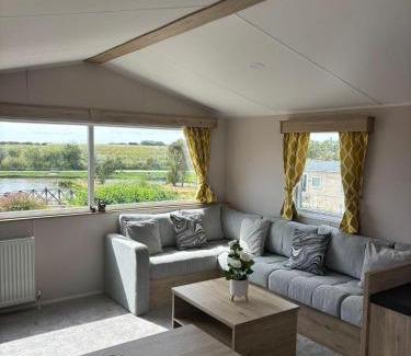 Winestead Otro | Lovely Caravan With Full Lake Views And Decking In Yorkshire, Ref 71010Q