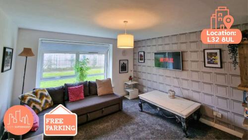 Kirkby Apartamento | Lovely Kirkby Flat by City SuperHost