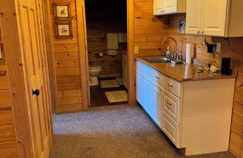 Erie County Cabina | Lower level of tranquil hilltop cabin