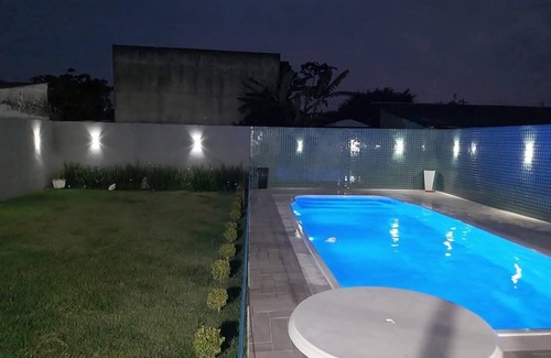 Guaratuba Casa | Lower part of the house with swimming pool and air conditioning Guaratuba PR