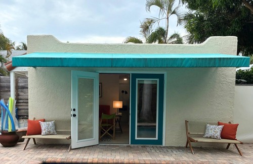 Delray Beach Cabaña | Luxe Hideaway with Pool & Garden