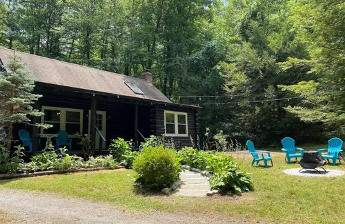 Great Barrington Cabina | Luxe Log Cabin Minutes From Skiing, Hiking, & More