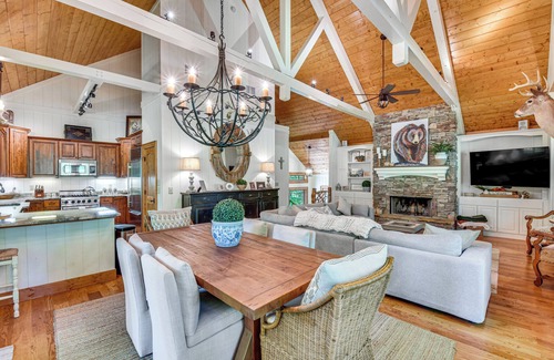 Cullowhee Casa | Luxe Trillium Home w/ Fire Pit, 5 Mi to Cashiers
