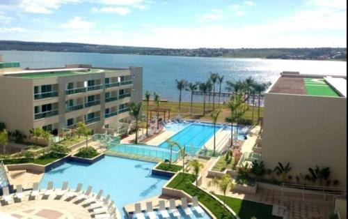 Brasilia Apartamento | Luxuoso Flat Brisas do Lago Terraço Aconchegante