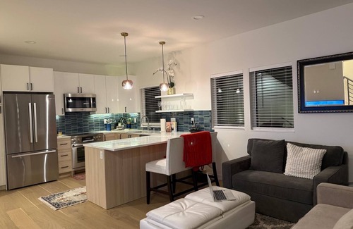 Alki Casa | Luxurious Alki Beach Townhome: Steps to the Shore. Pet-Friendly!