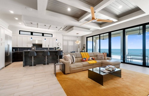 Mid Island Villa | Luxurious Beachfront Vacation Getaway | 4-Bedroom, 4.5-Bath w/ Heated Pool & Spa | Sleeps 12