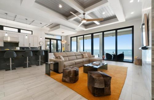 Mid Island Casa | Luxurious Beachfront Vacation Getaway, 4 Bedroom, 4 and half Bath w Heated Pool, Spa, Sleeps 12