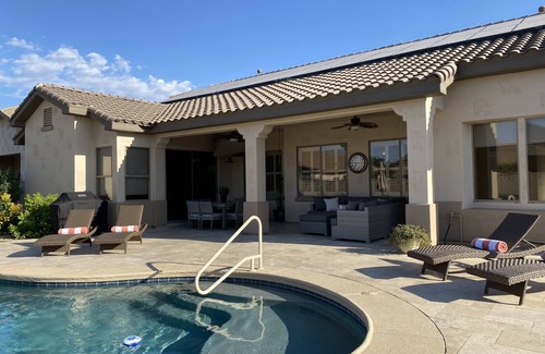 Wigwam Creek South Casa | Luxurious desert home with pool and game rooms!