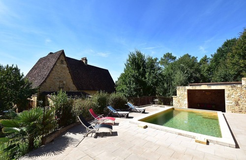 Cenac-et-Saint-Julien Casa | Casa Vacacional en Domme con Piscina