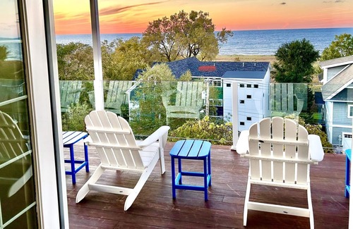 Michigan City Casa | Gran vista, gran lago, gran playa, grandes cubiertas !!