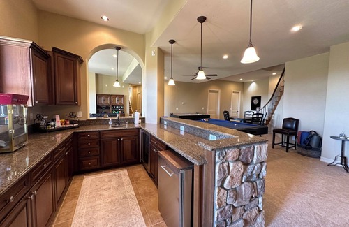 Tucumcari Casa | Luxurious Lakefront Retreat with Theater Room, Game Room, and Lake Access