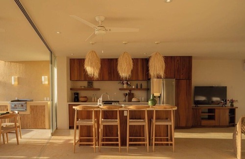 Barra de Potosí Condominio | Luxurious tropical villa facing the beach