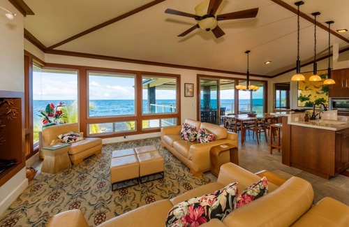 Keaau Casa | Lujo frente al mar con piscina y confort con aire acondicionado