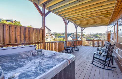 Pigeon Forge Casa | Luxury 4-BR Cabin Near Parkway and Dollywood with Game Room and Hot Tub