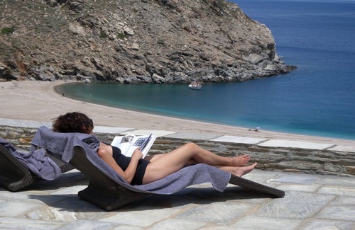 Andros Villa | Luxury Andros Suites | Beautiful Suite with Side Sea View | Zorkos