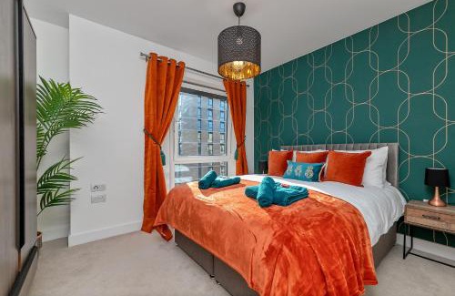 Luton Apartamento | Luxury Apartment-Free Parking-Central Location-Close To Airport, Station & Centre