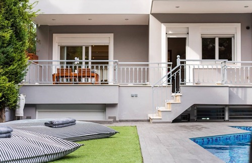 Vari-Voula-Vouliagmeni Villa | Luxury Athens Villa | Villa Vesper | 5 Bedrooms | Private Pool & Jacuzzi | Sea Views | Close to Beach | Voula