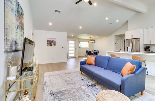 North Austin Civic Association Casa | Luxury Austin Home w/ Game Room & Fire Pit!