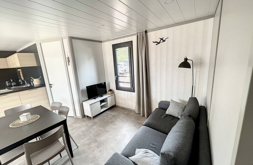 Jullouville Chalet De Esquí | Chalet de lujo en Jullouville: piscina climatizada, 6 plazas, WiFi, cerca de la playa