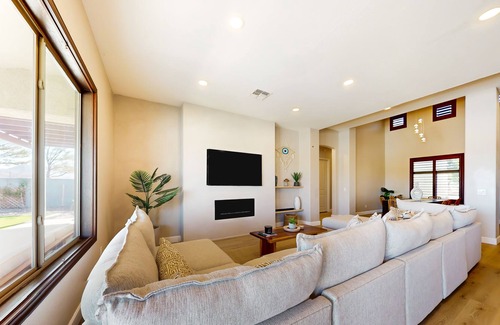 South Mountain Casa | Luxury desert retreat with a pool, cabana, grill, fireplace, & AC - dog-friendly